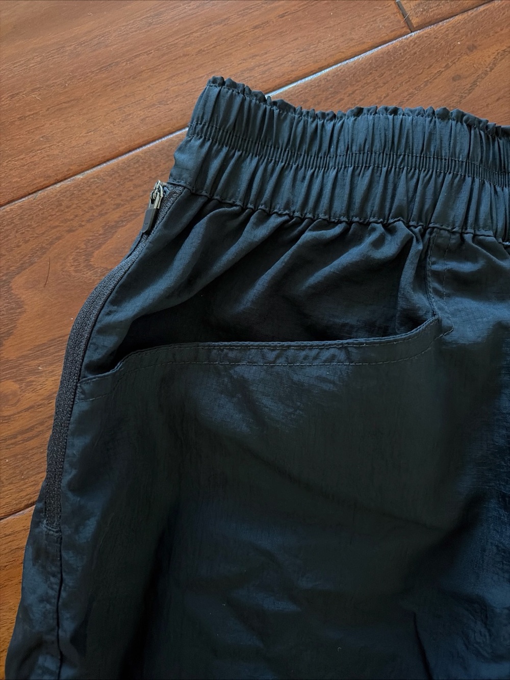 PrAna Crossback Shorts Women's S Black Recycled Nylon Elastic Waist Hiking - Picture 3 of 9